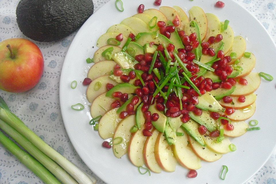 Apfel-Avocado-Carpaccio