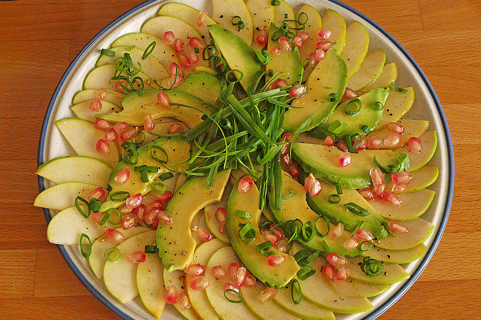 Apfel-Avocado-Carpaccio