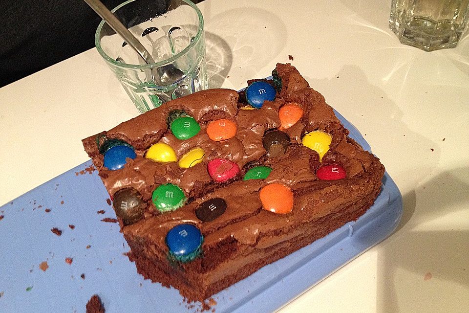 Fudgy Brownies mit M&Ms