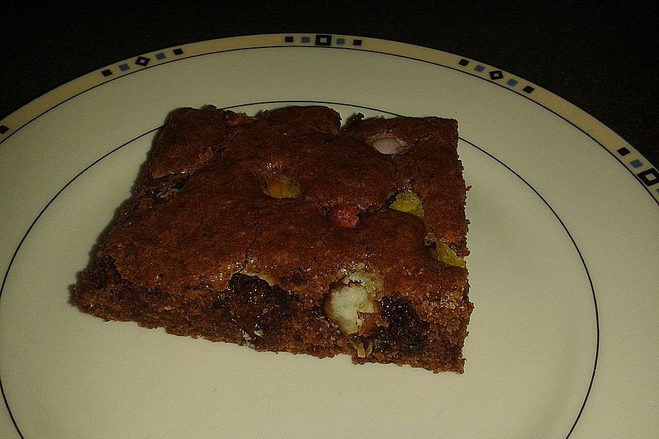 Fudgy Brownies mit M&Ms