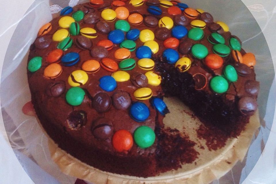 Fudgy Brownies mit M&Ms