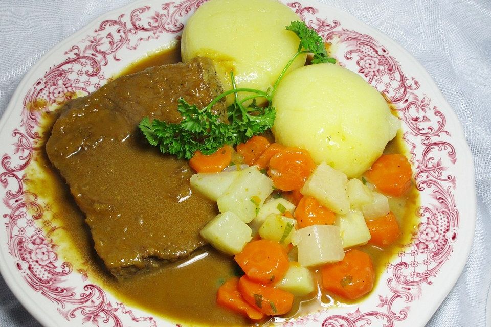 Bierschmorbraten mit leckerer Soße