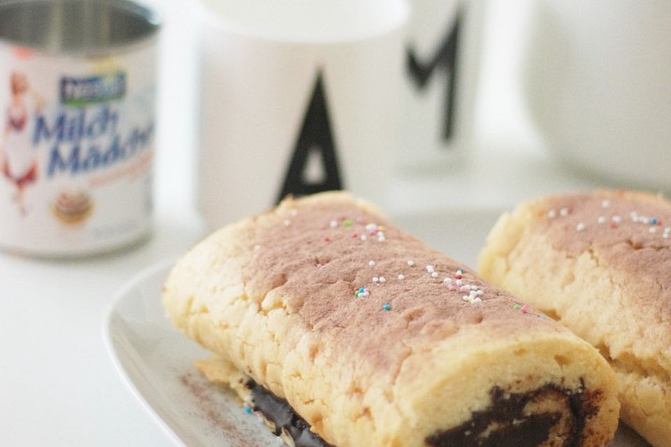 Superschnelle Roulade mit Milchmädchen