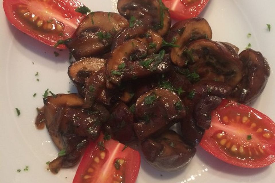 Champignons in Balsamico