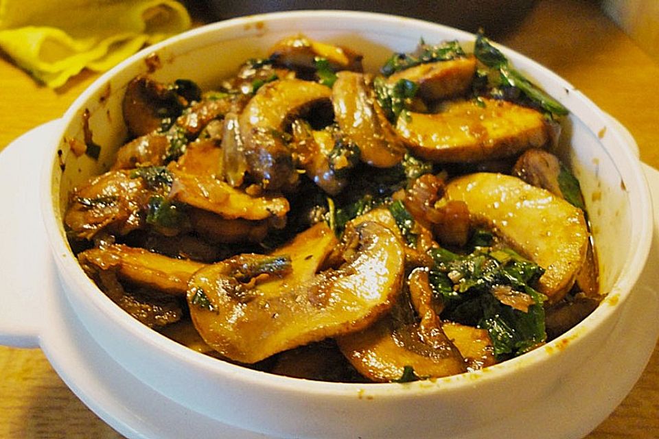 Marinierte Champignons