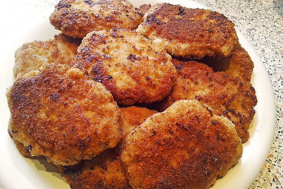 Falsche Puten-Parmesan-Schnitzel