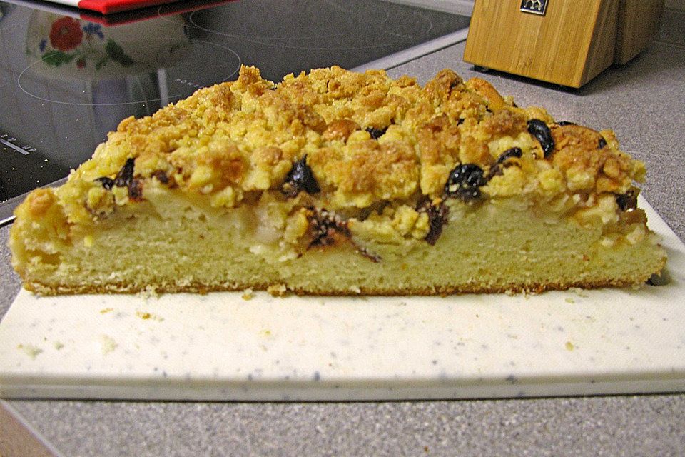 Streuselkuchen mit Zitronenäpfeln