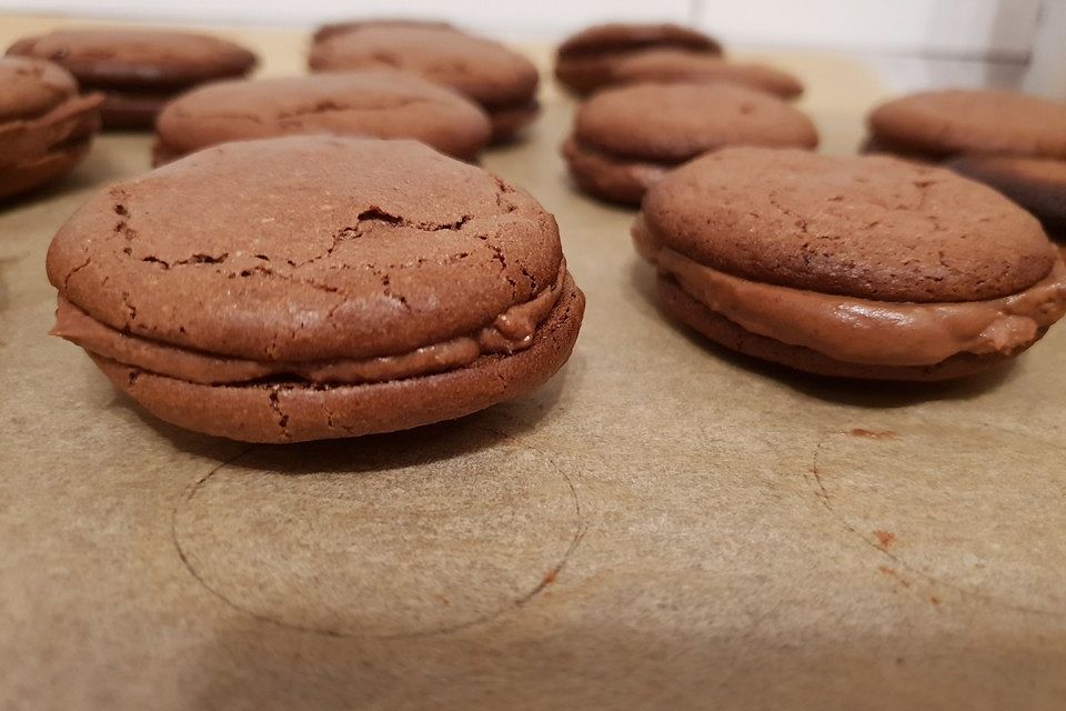 Schoko-Nutella-Macarons