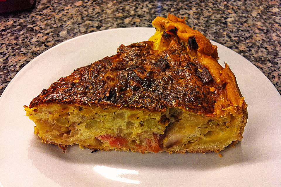 Birnen-Bohnen-Quiche