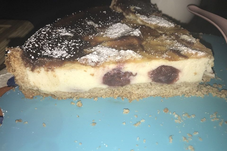 Veganer Käsekuchen mit Sojaquark