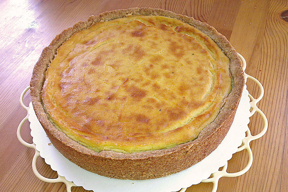 Veganer Käsekuchen mit Sojaquark