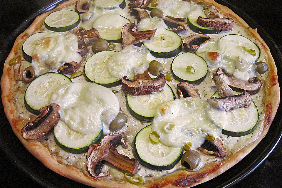 Grüne Pizza