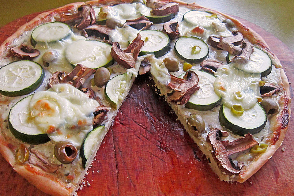 Grüne Pizza