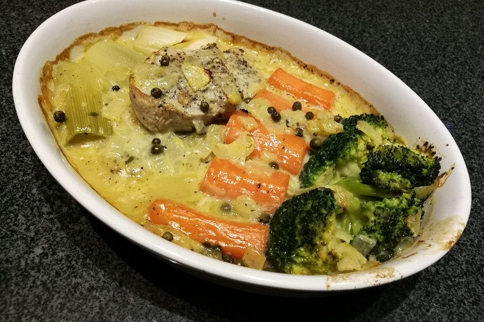 Schweinefilet-Gratin