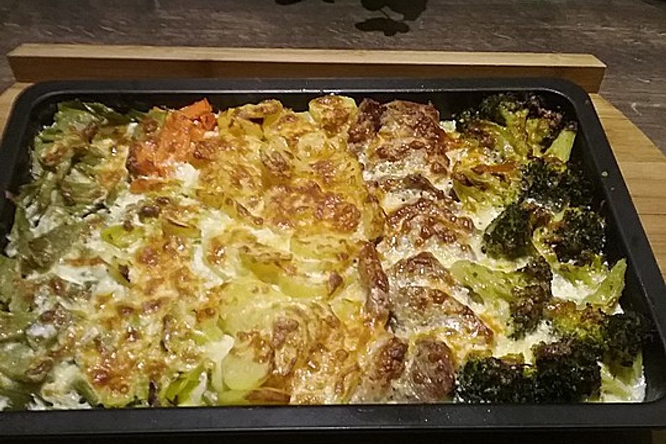 Schweinefilet-Gratin