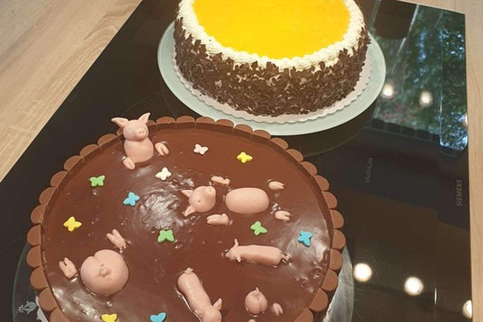 Schweinchen-Matsch Torte