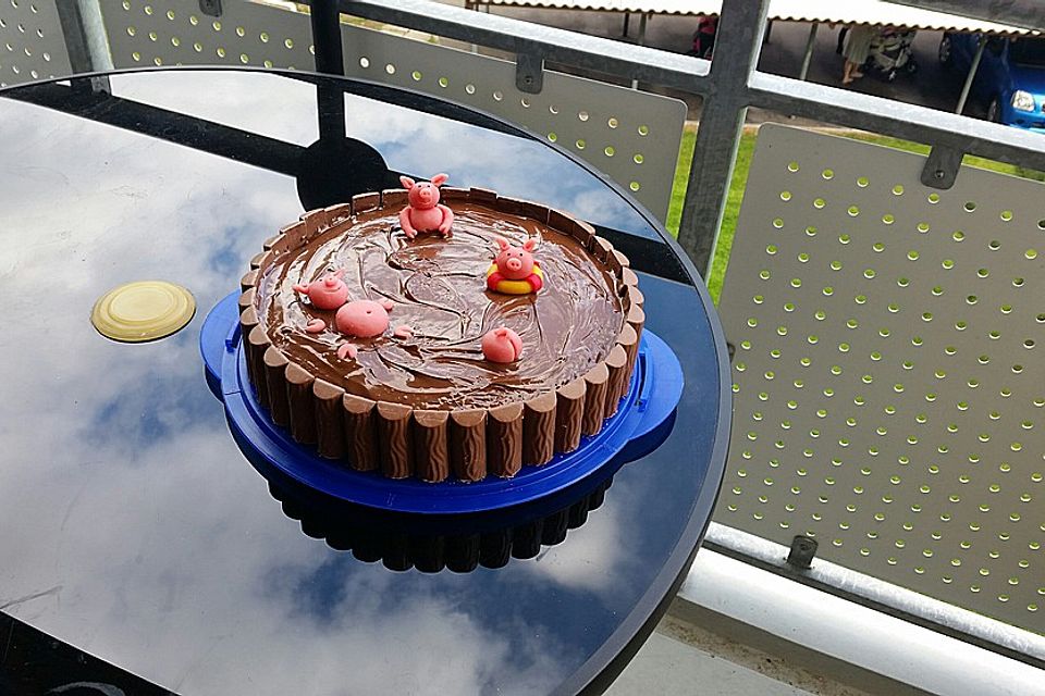 Schweinchen-Matsch Torte