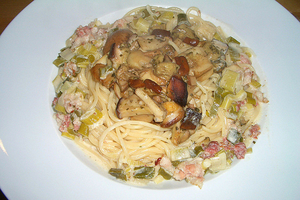 Spaghetti mit Steinpilzen