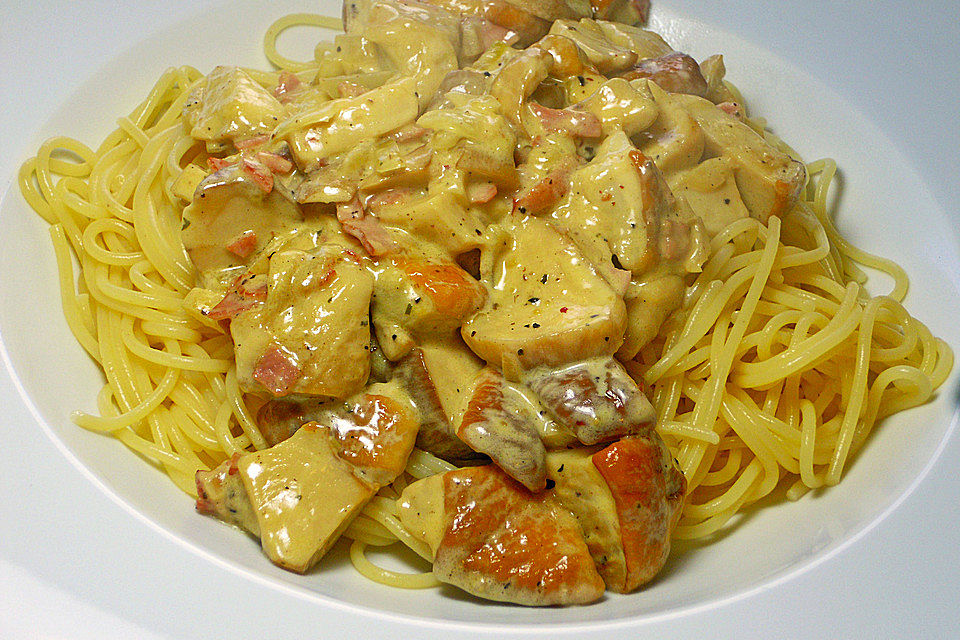 Spaghetti mit Steinpilzen