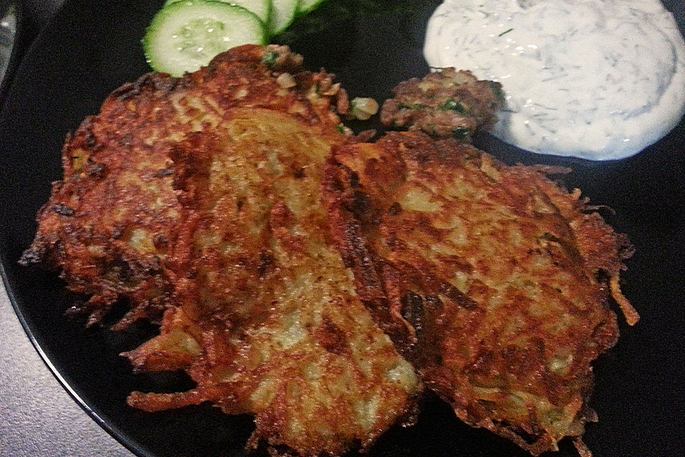 Kartoffelrösti mit Hackfleischfüllung