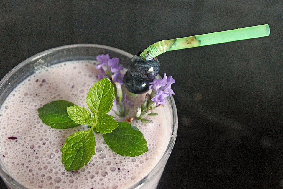 Leichter Heidelbeer-Milchshake