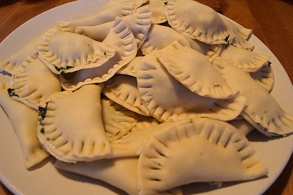 Vegane Spinat-"Ricotta''-Ravioli