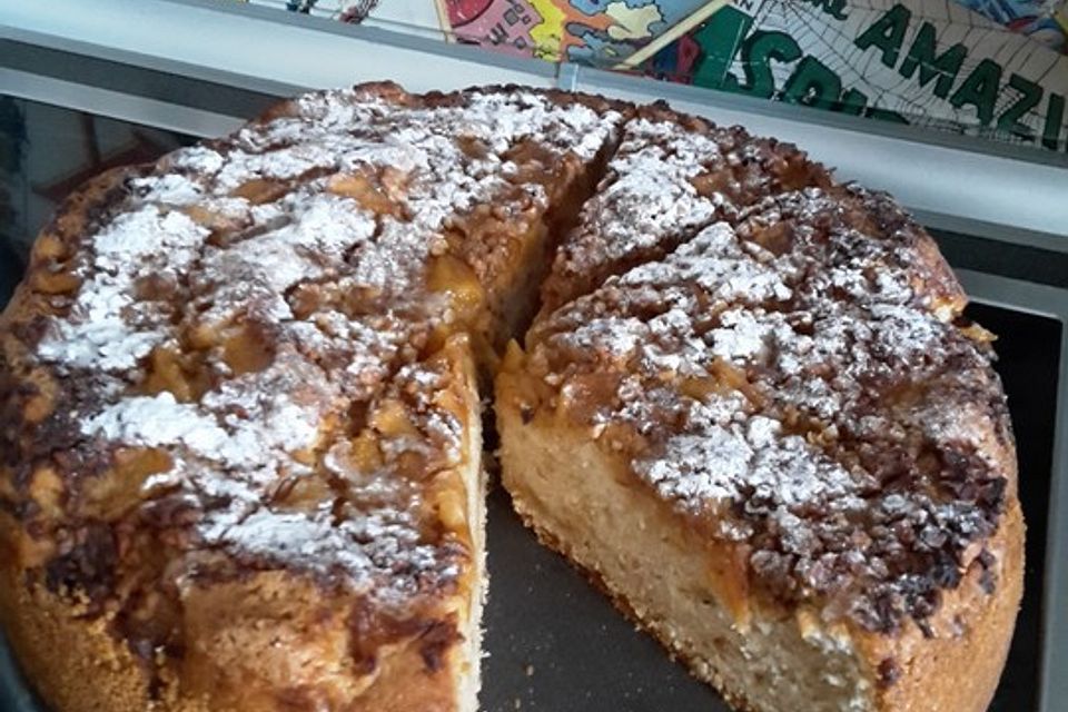 Bratapfelkuchen mit veganem Rührteig