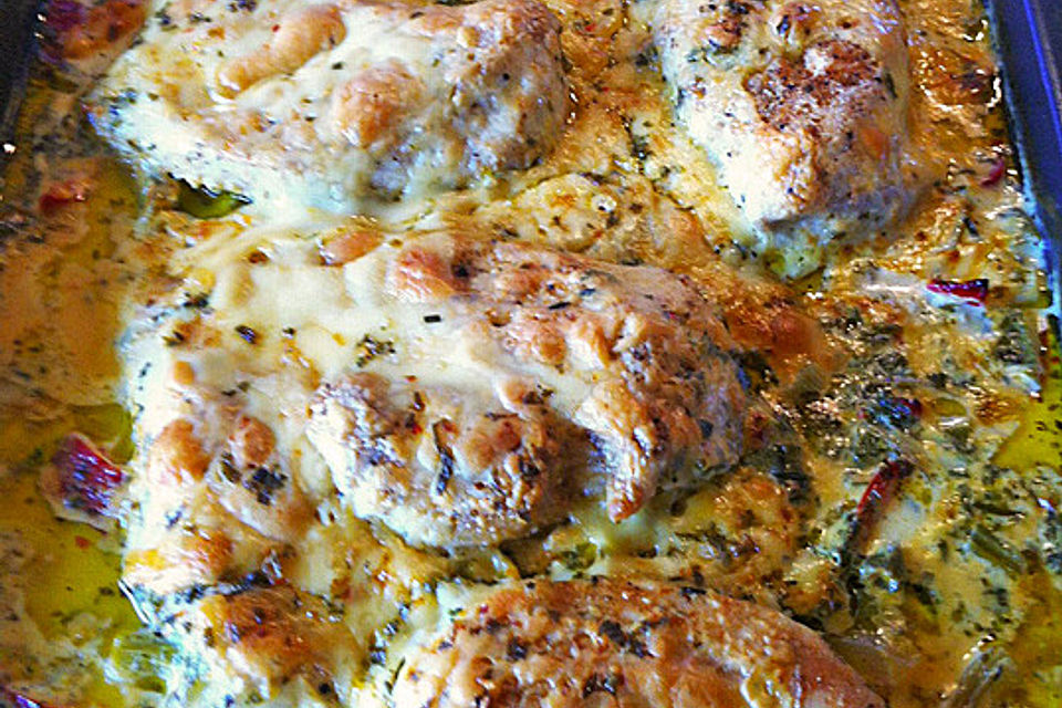 Pouletfilet überbacken mit Mozzarella