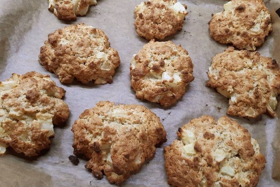 Haferflocken-Apfel-Scones