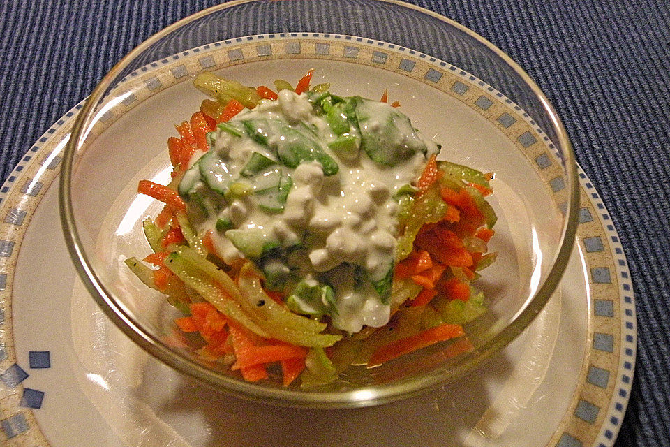 Möhren-Gurken-Salat