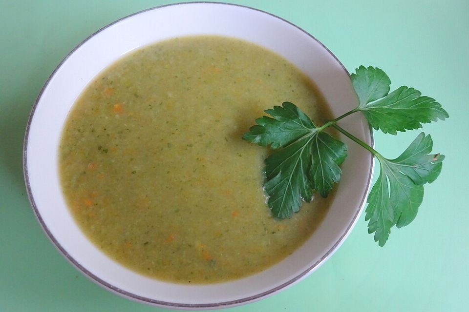 Blumenkohlsuppe mit Kartoffelbrei