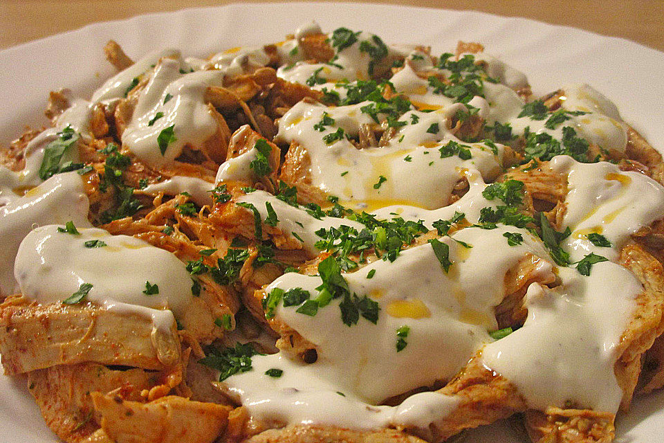 Türkischer Hähnchensalat