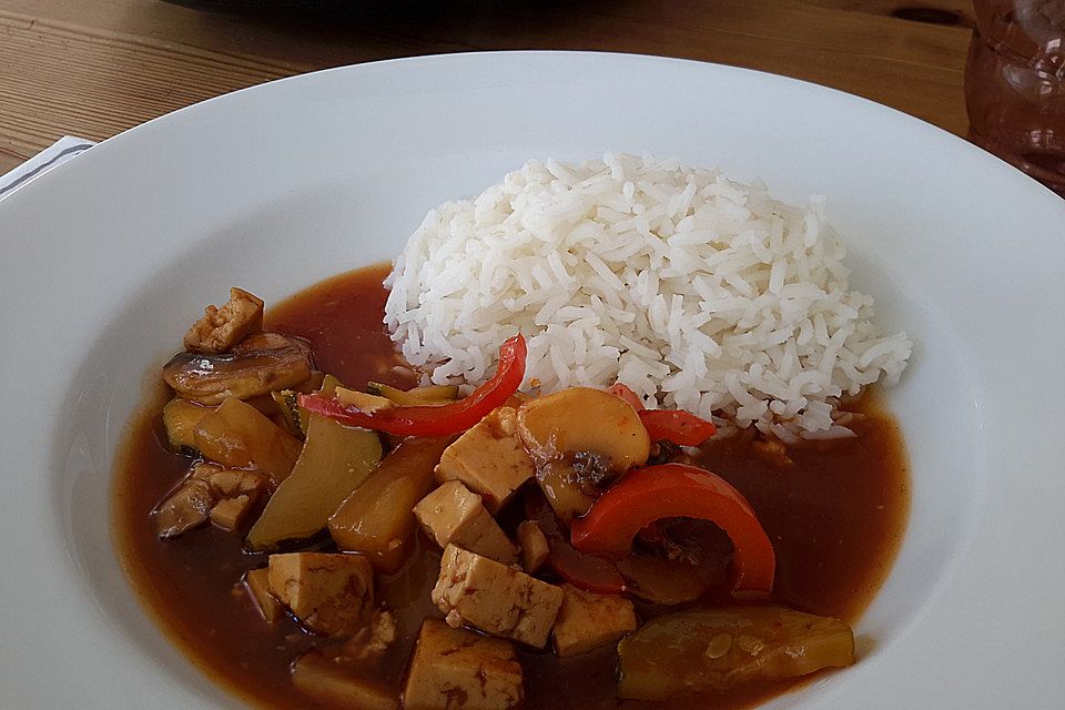 Tofu süß-sauer