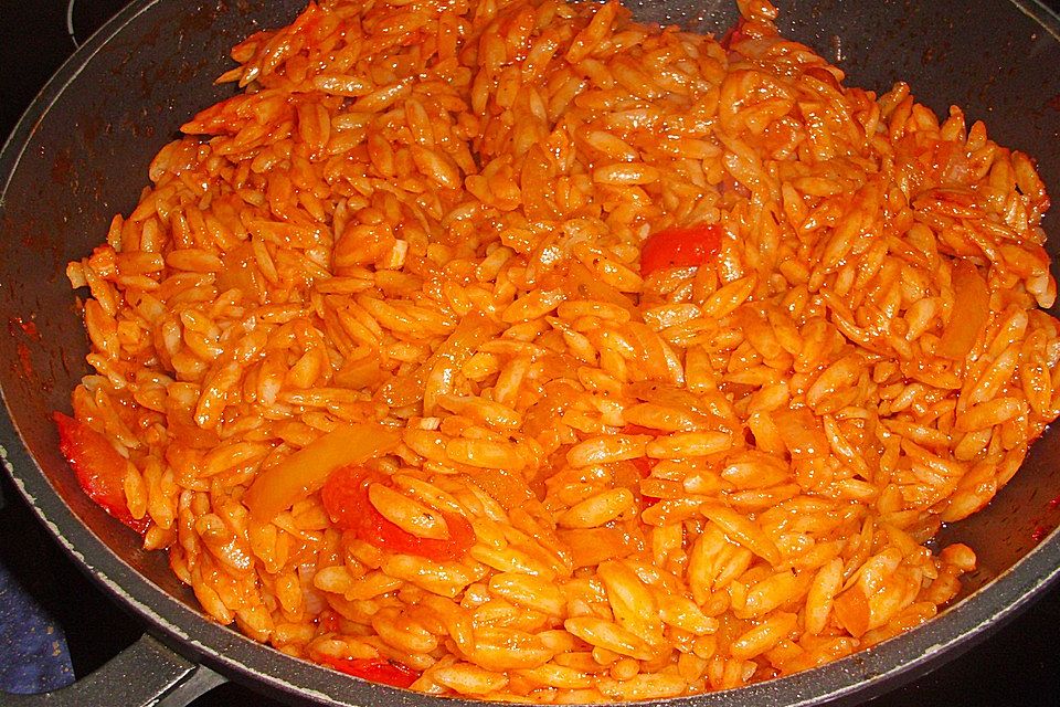 Paprika-Pastasotto