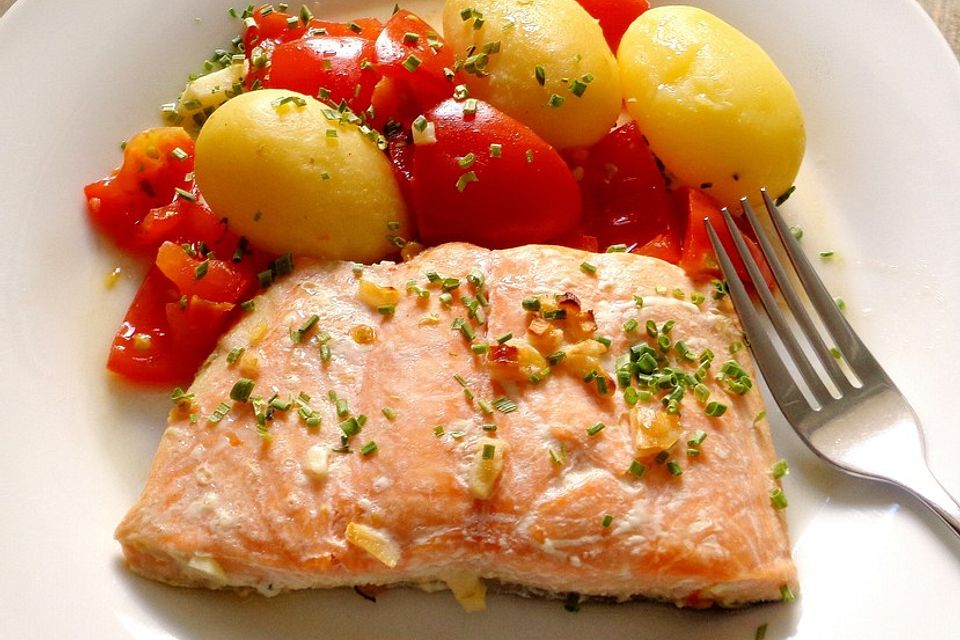 Lachs aus dem Backofen