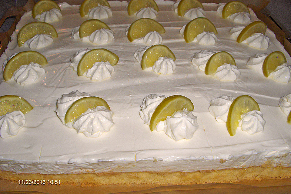 Limetten-Mascarpone-Schnitten