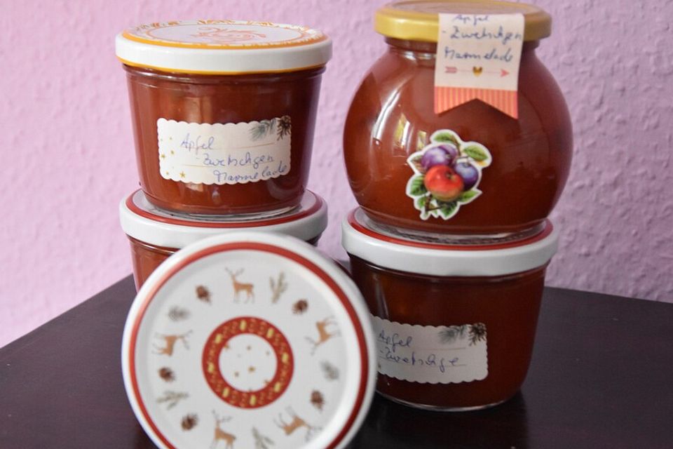 Winterliche Apfel-Zwetschgen Marmelade