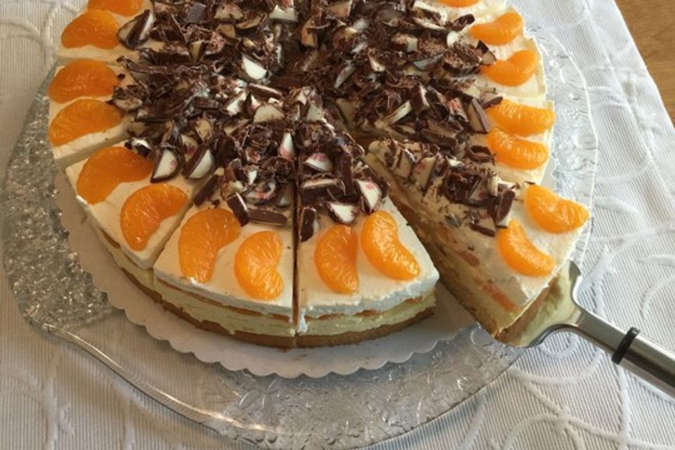 Joghurettetorte mit Mandarinchen