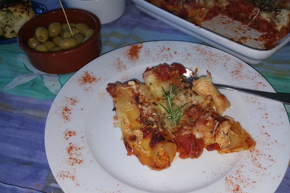 Cannelloni mit Frischkäsefüllung