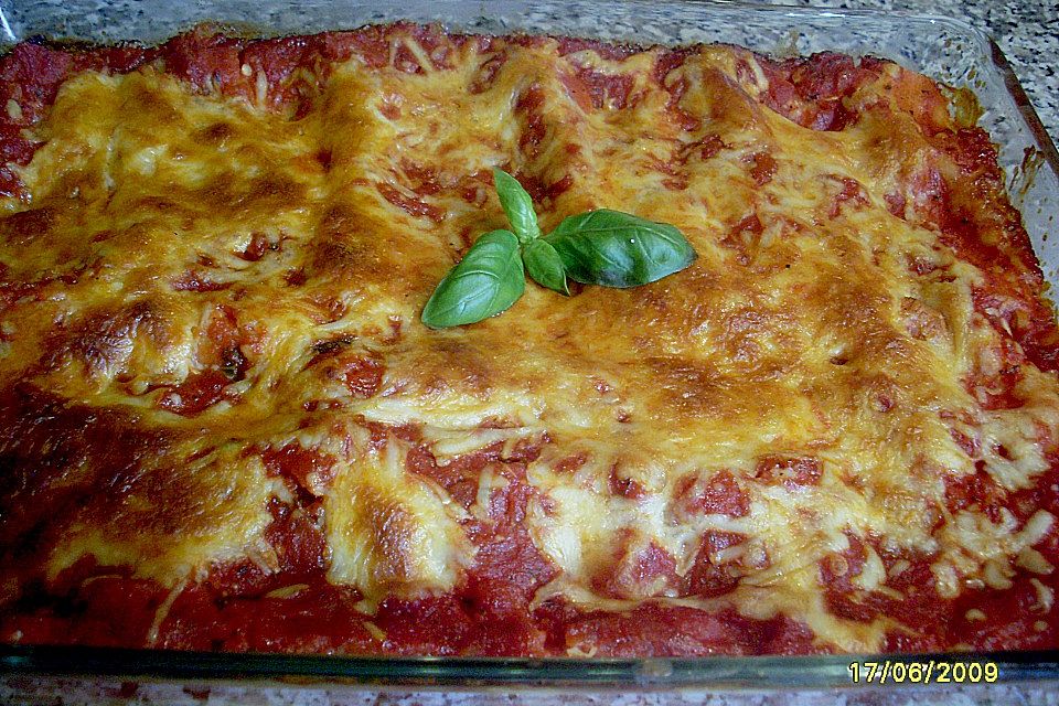 Cannelloni mit Frischkäsefüllung