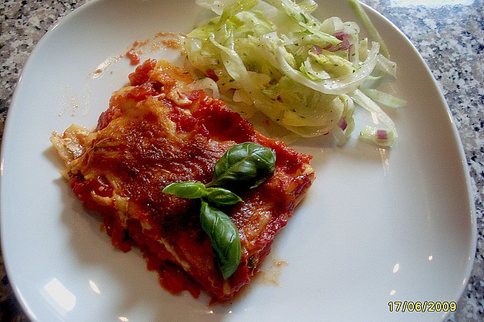 Cannelloni mit Frischkäsefüllung