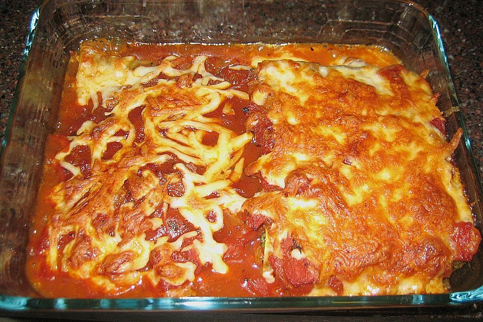 Cannelloni mit Frischkäsefüllung