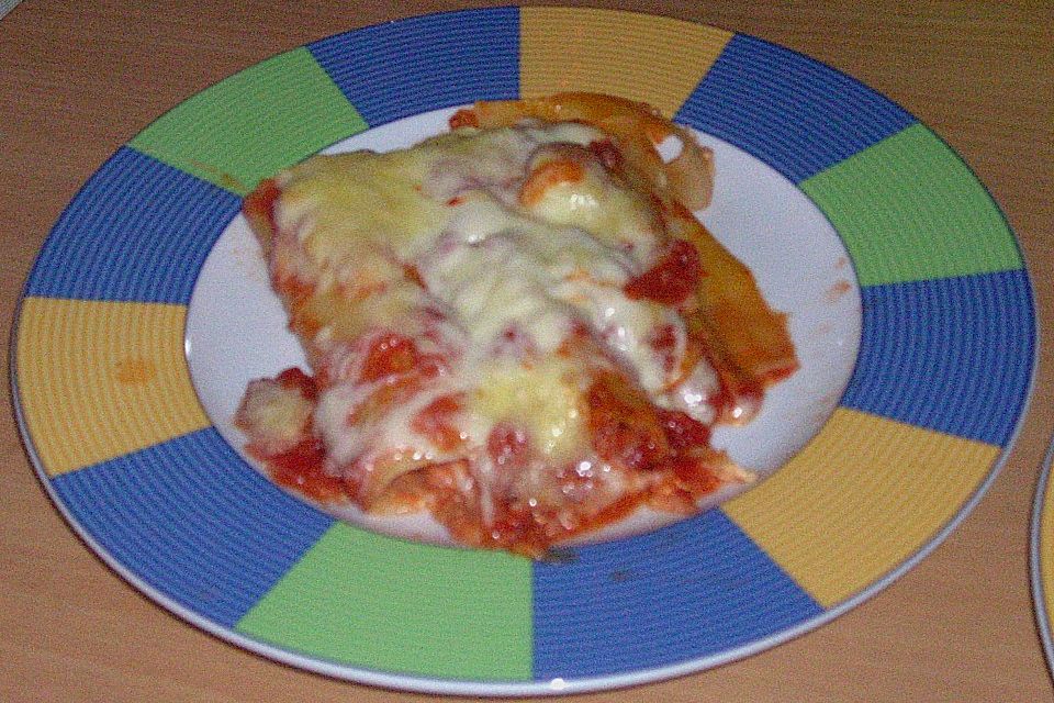 Cannelloni mit Frischkäsefüllung