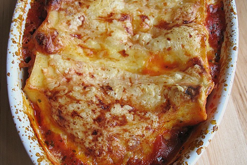 Cannelloni mit Frischkäsefüllung