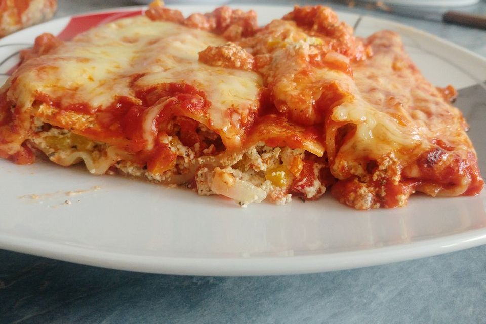 Cannelloni mit Frischkäsefüllung