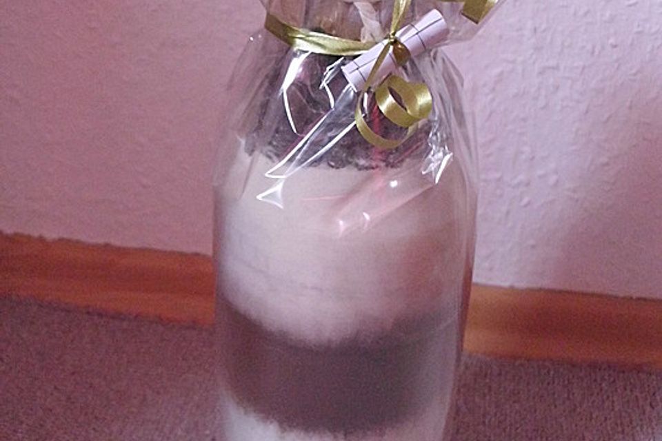 Kuchen in der Flasche