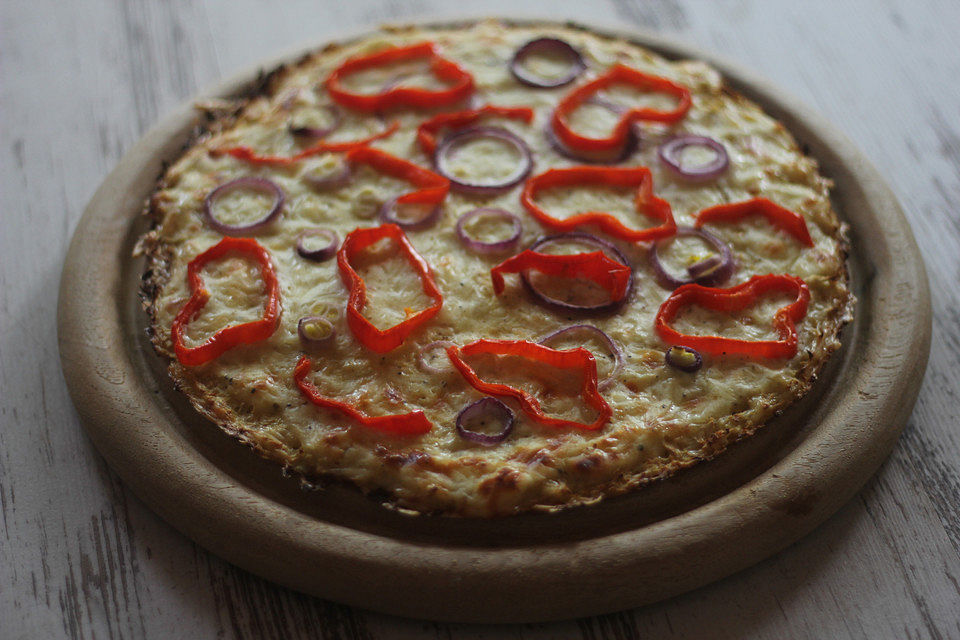 Low-Carb Flammkuchen vegetarisch