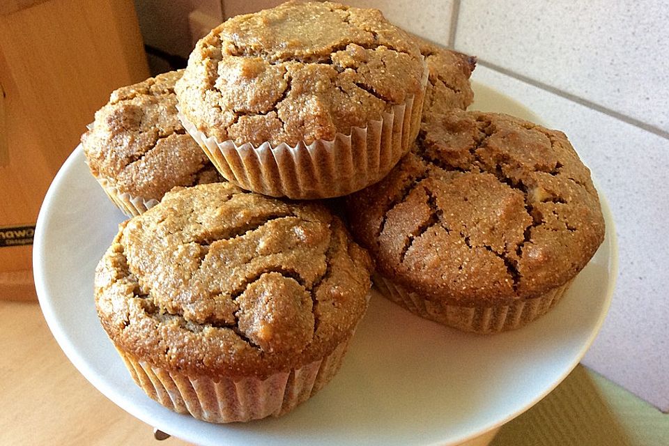 Vegane Apfel-Nuss Muffins