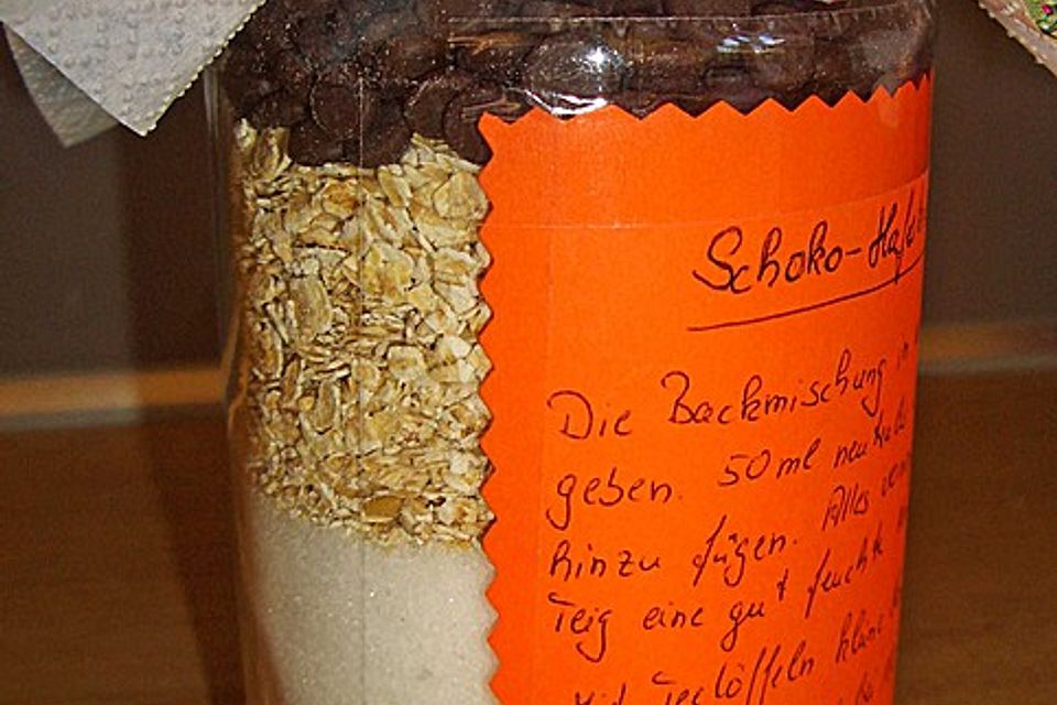 Backmischung für Schoko-Haferkekse