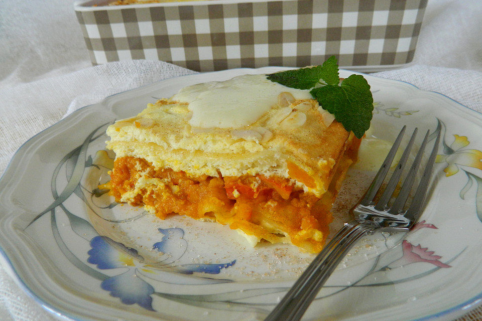 Süße Kürbis-Lasagne